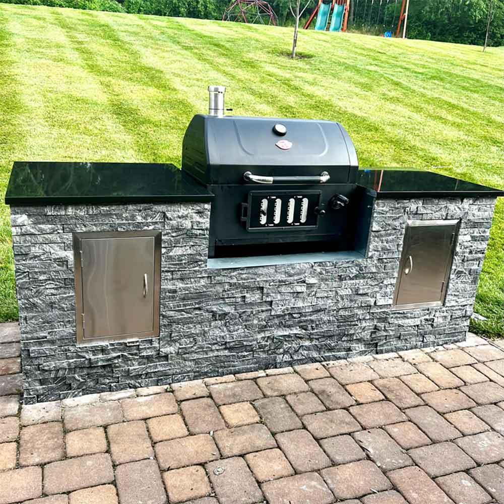 Incorporate a barbecue station for backyard entertaining