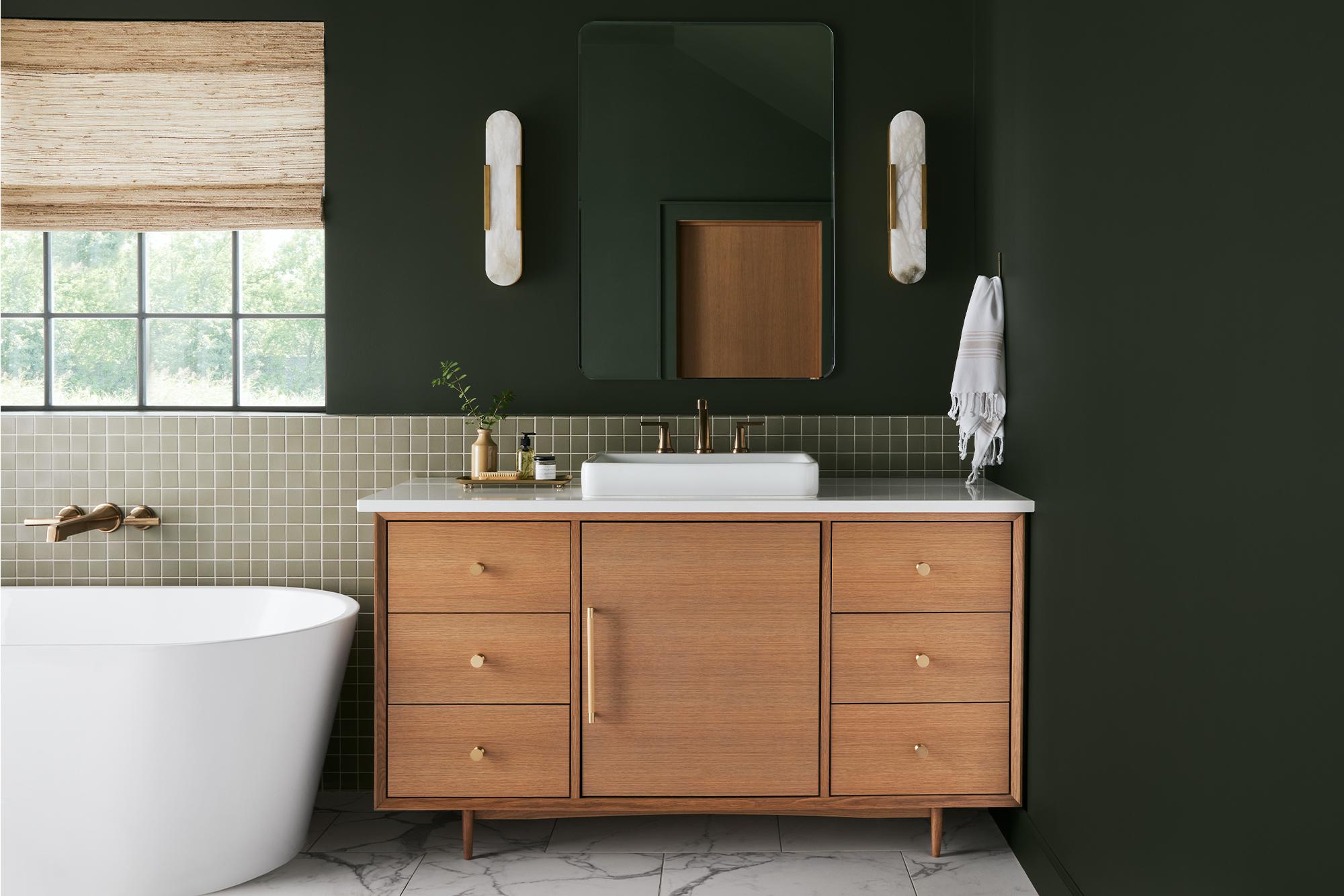 Earthy color⁣ palettes create​ harmony in your Chalet ‍Bathroom