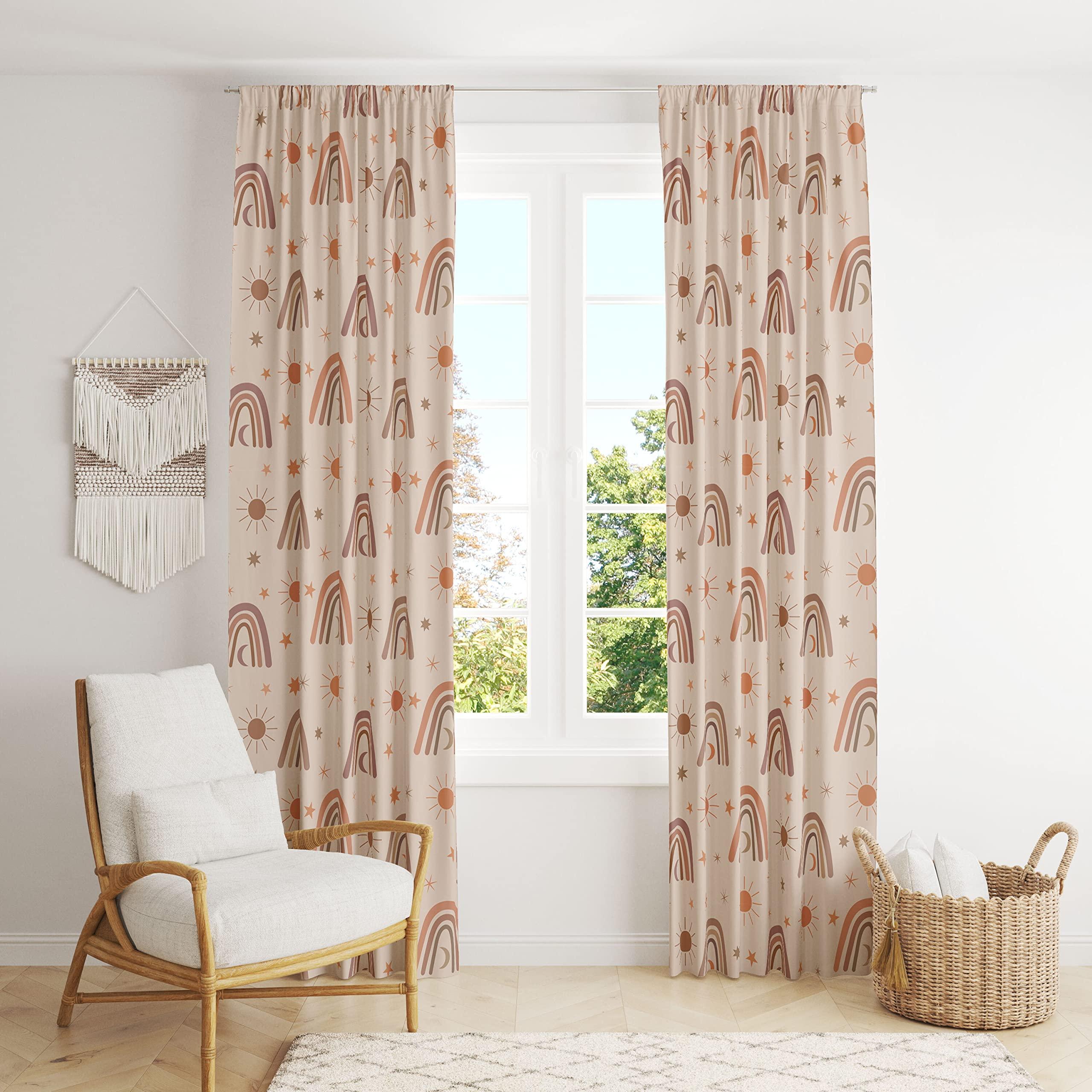 Incorporate a fun, patterned curtain to style your Nursery Nook beautifully