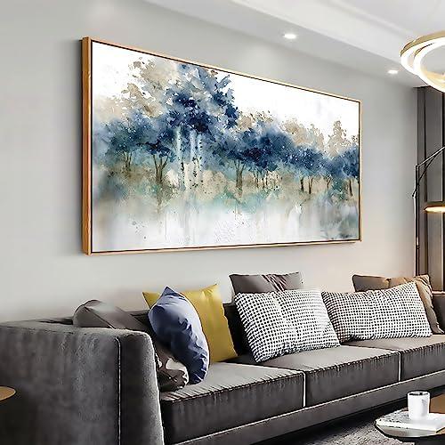 Choose ‌art‍ with blue ​tones‌ to enhance ⁤the‌ blue living room