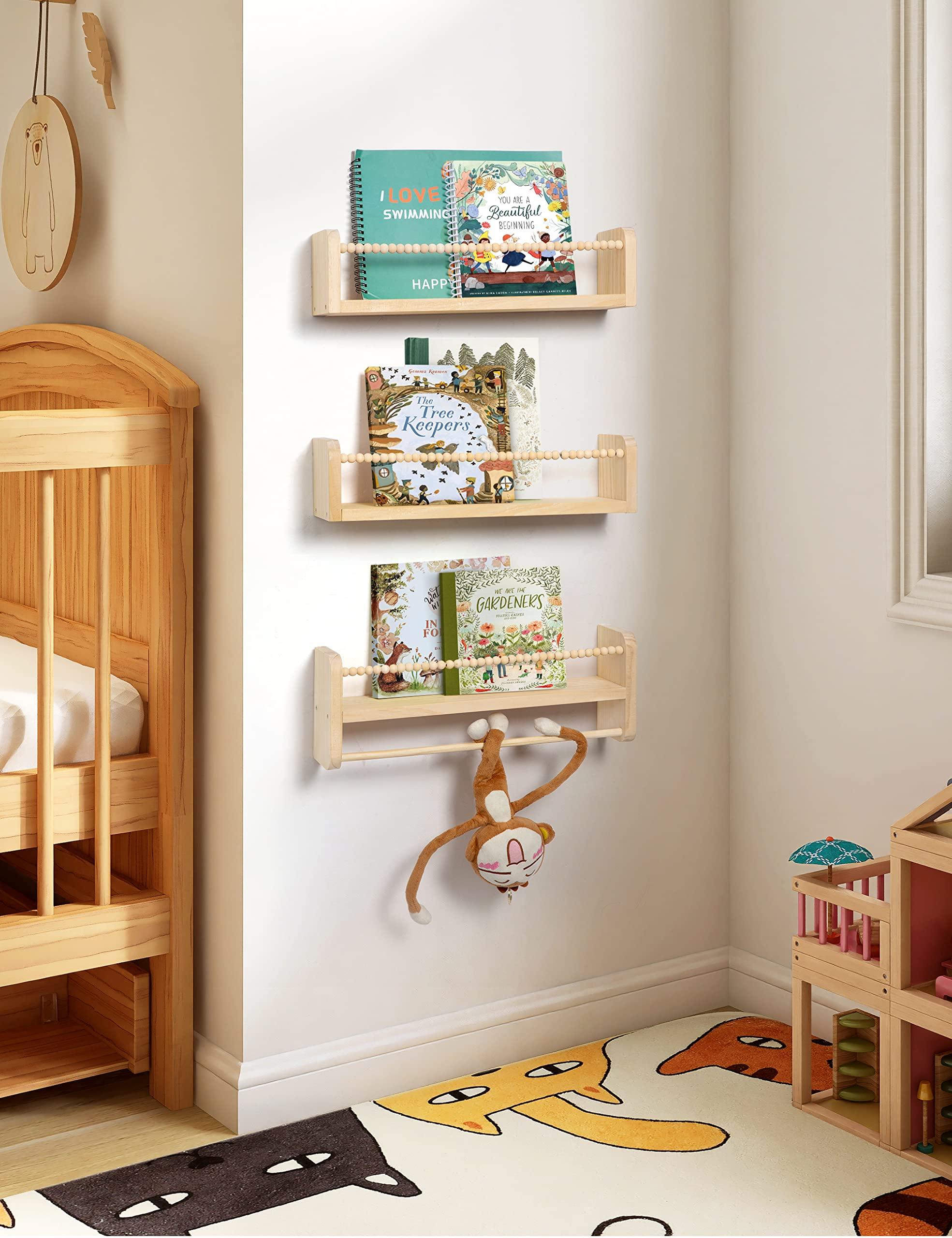 Install floating shelves‍ to display toys and treasures in your Nursery ​Nook