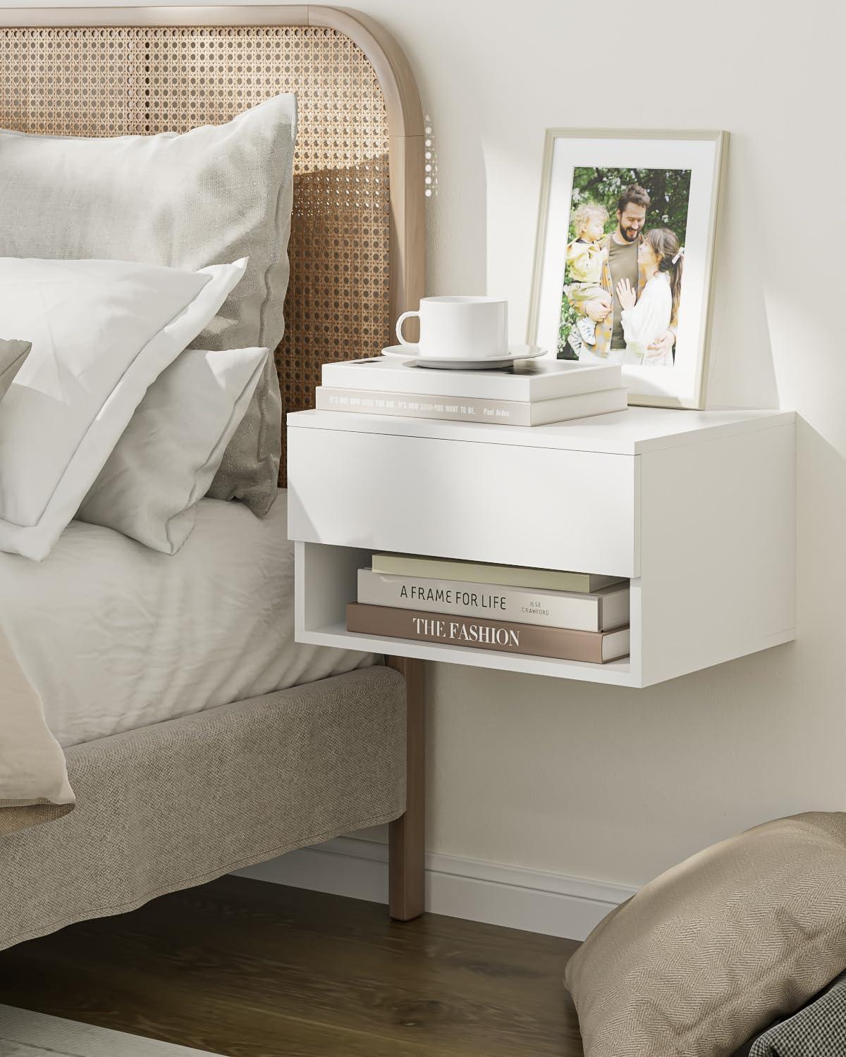 Bedroom Trend: Floating ⁢nightstands ‍add a contemporary⁣ flair while maximizing ⁤floor​ space