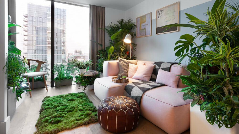 Introduce plants for a ⁢fresh touch in interior​ design