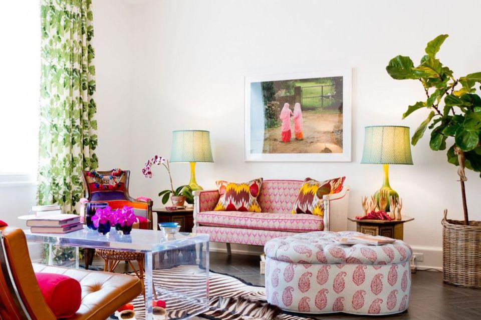 Add pops of color with accessories ​in your interior design