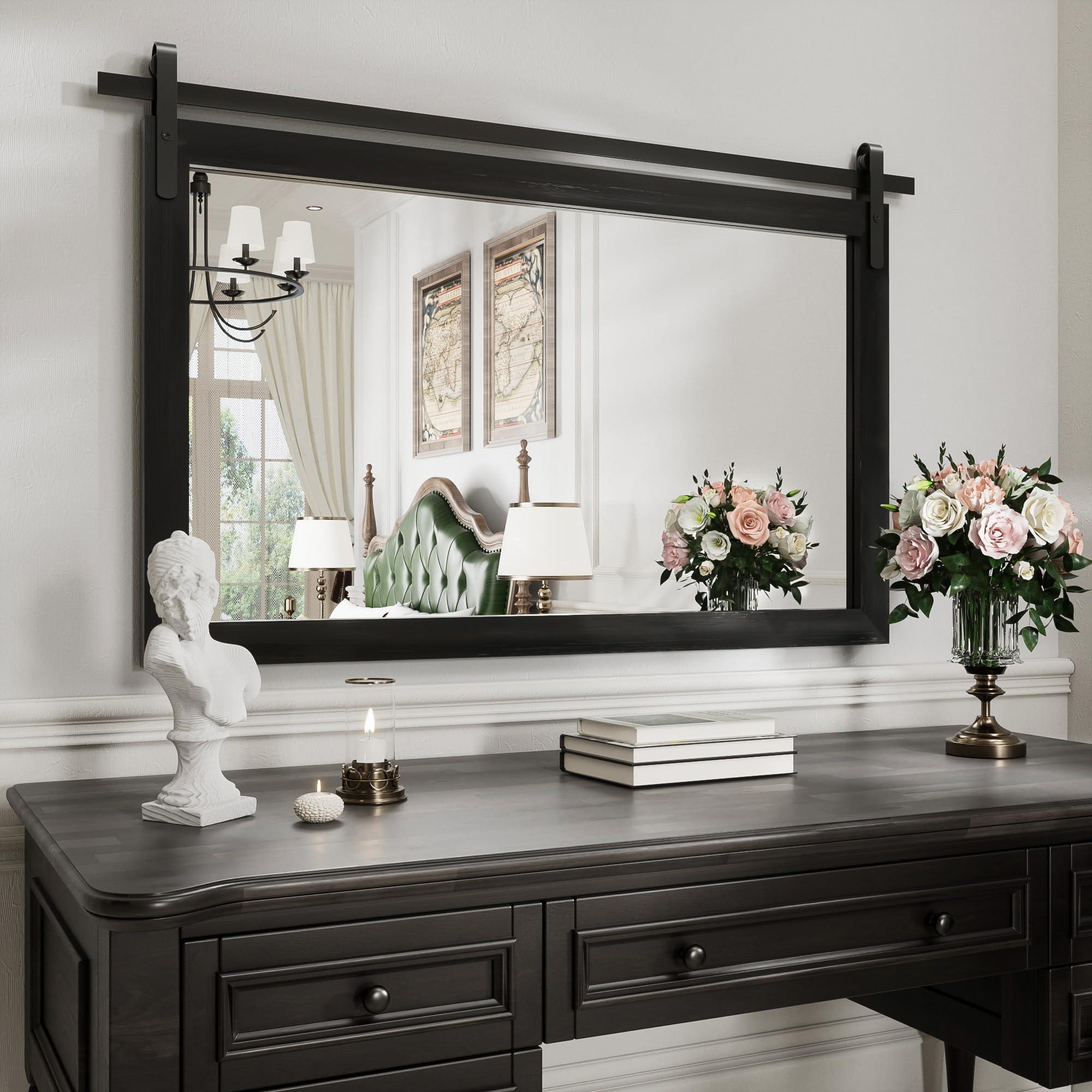 Hang ⁣an oversized ⁢barn-style ⁤mirror above the sink in ⁢your Farmhouse ⁤Bathroom