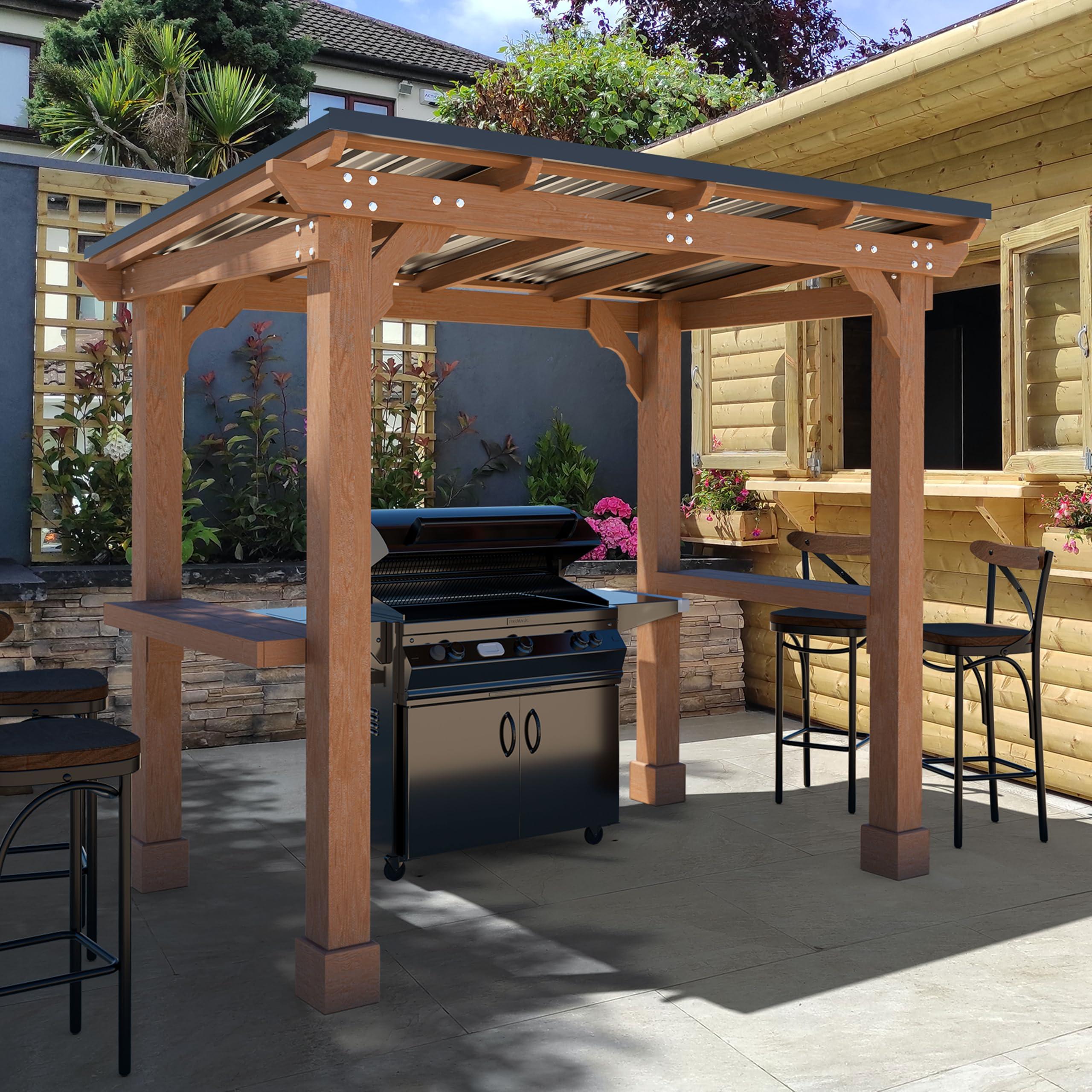 Build a rustic wooden⁤ gazebo in your backyard