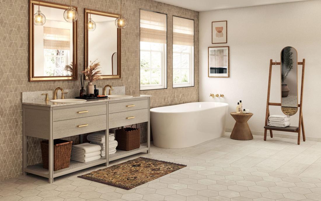 Use earthy tones⁤ for serene vibes in your‌ boho bathroom