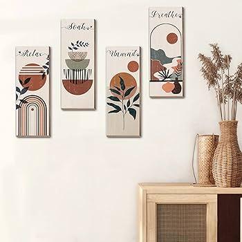 Create a gallery wall with art ⁤in your ‌chic boho bathroom