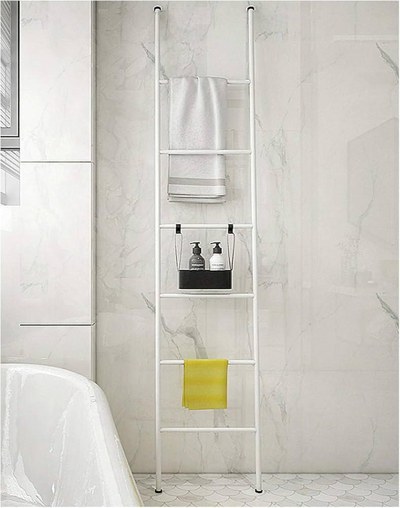 Install a decorative ladder for⁤ towel storage in your eclectic bathroom