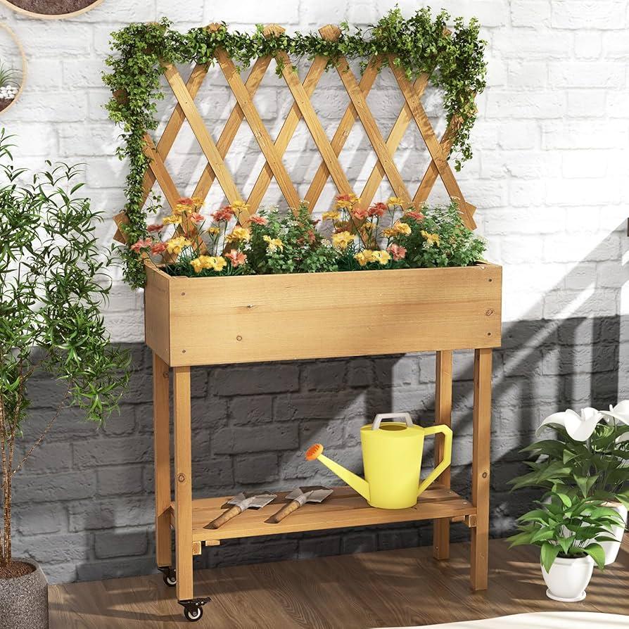 Elevate your ‍backyard garden⁢ with raised planters and trellises