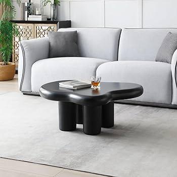 A statement coffee table that blends practicality with artistic flair in your Contemporary Living Room