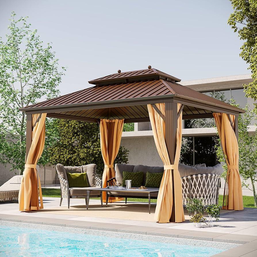 Install a⁣ cozy gazebo for shelter in your⁢ backyard