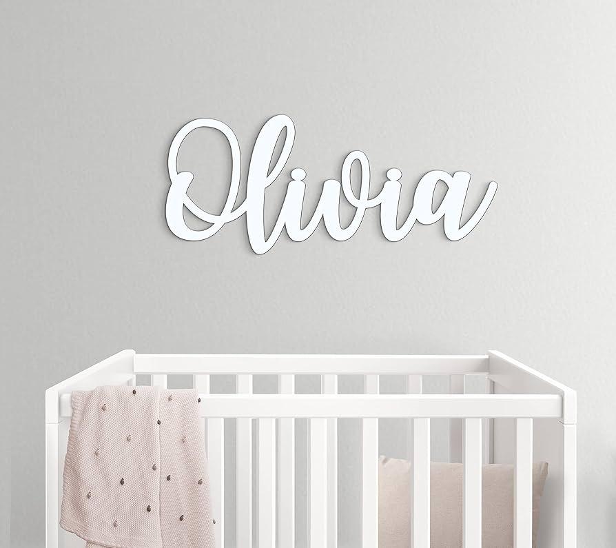 Personalized name signs make ⁣your Nursery⁣ Nook ⁣uniquely‌ yours and inviting