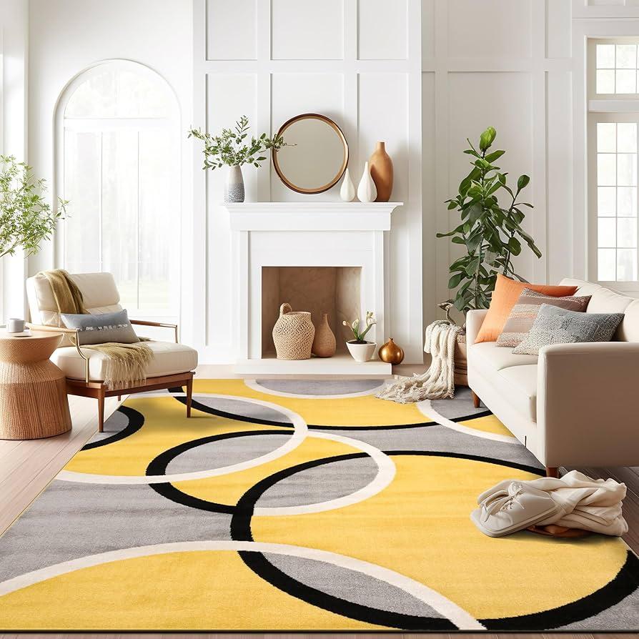 Chic area rugs define spaces within your⁤ Contemporary Living Room