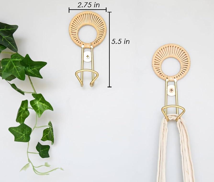 Stylish hooks for towels that complement your boho bathroom theme