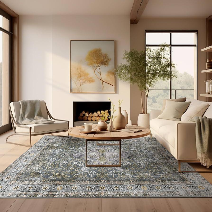 Include a cozy, oversized rug to anchor ⁣your earthy living rooms ​design