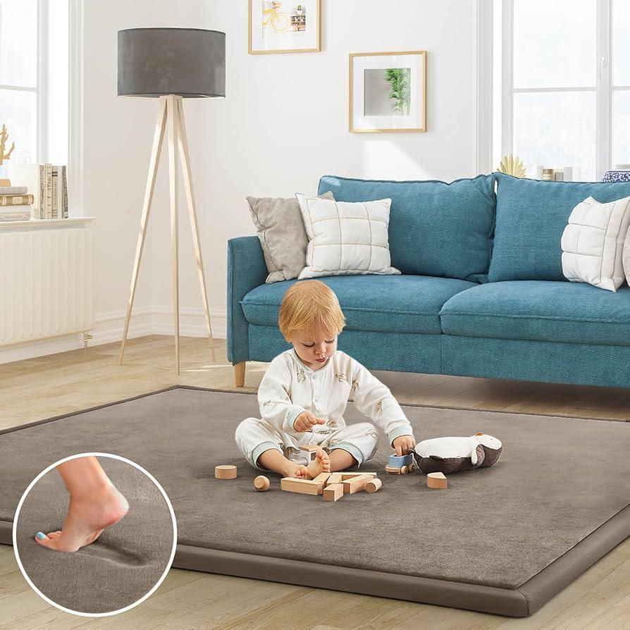 A ⁢comfy floor mat offers a safe play area ‍in your Nursery Nook