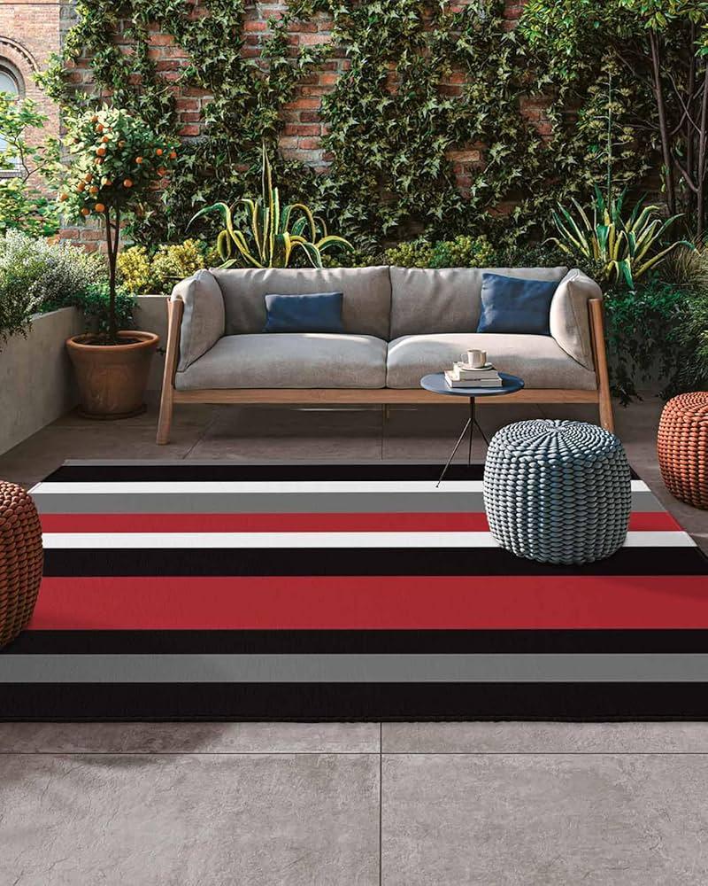 Stylish outdoor rugs to define spaces⁤ in your backyard