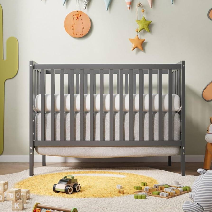 Opt for a ⁣crib that ⁣converts into a ⁢toddler bed for small nurseries