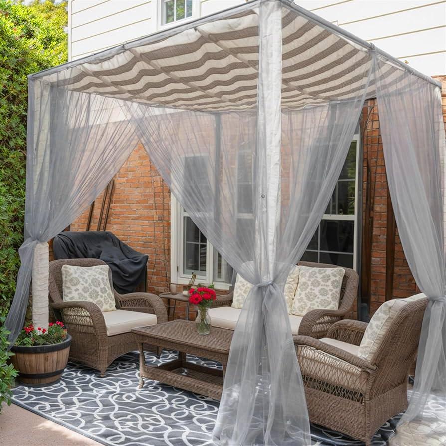 Install sheer curtains ⁣for privacy on your Screened Porch