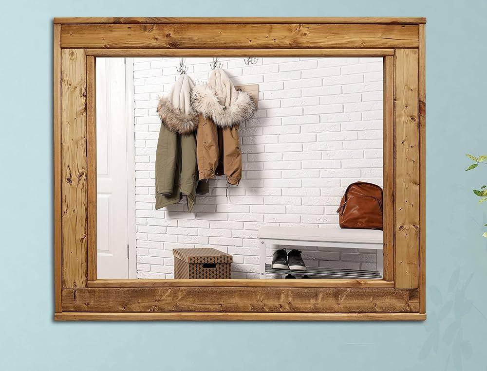 Frame mirrors ⁣with reclaimed wood ⁢to⁣ add ‌vintage flair to‌ your ‌wooden bathroom