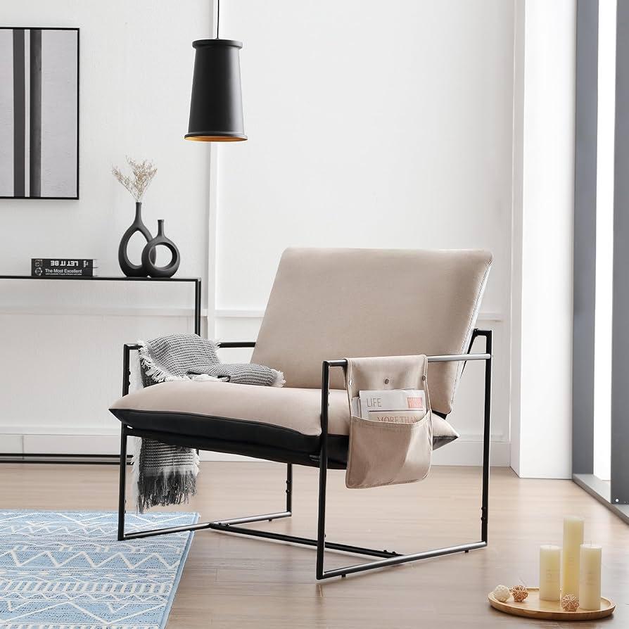 Create a cozy reading nook with a chic armchair in your Contemporary ​Living Room