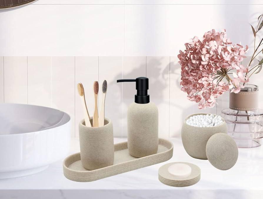 Add quirky accessories and unique finds to reflect your personality in the eclectic bathroom