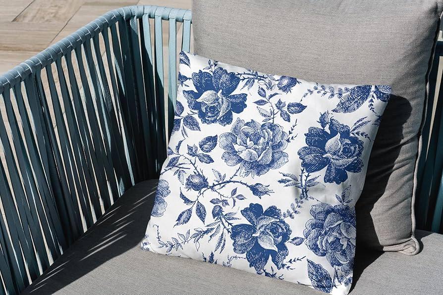 Use patterned‌ blue cushions to​ add playful elegance in your living room