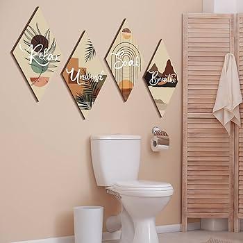 Unique ⁢wall‍ art pieces to ⁤express‍ creativity in the boho bathroom