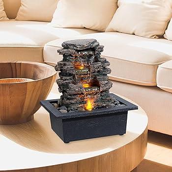 Place a water feature, like a small fountain, for tranquility in your earthy‍ living ‌room