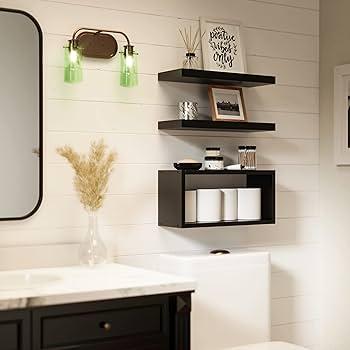 Unconventional⁤ Shelving: Opt for ⁤floating shelves to showcase accessories in your eclectic bathroom