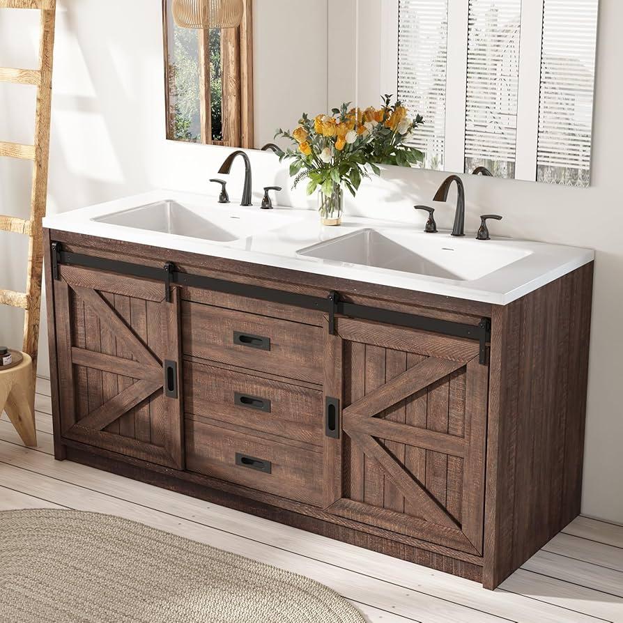 Incorporate a sliding barn ⁤window for a unique farmhouse bathroom‌ feature