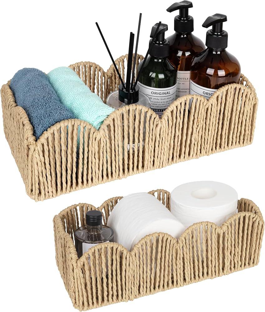 Incorporate woven baskets for⁣ stylish boho bathroom⁣ storage solutions