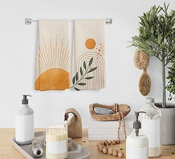 Layer textiles for comfort and style in your boho bathroom