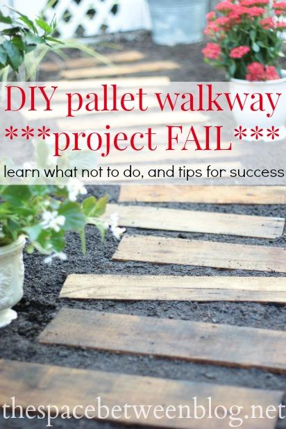 DIY Pallet Garden Pathway Guides You Through ⁣Nature