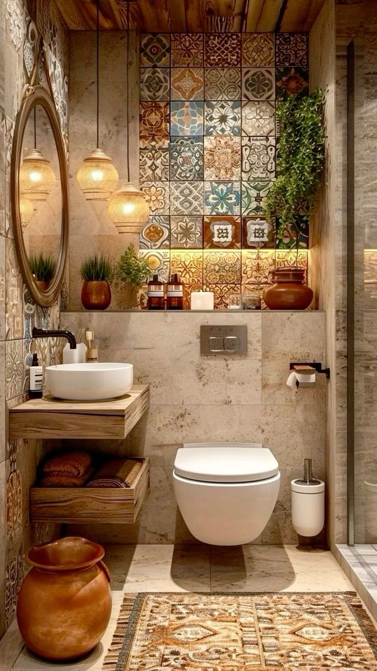 24 Unique Ideas to Create an Eclectic Bathroom Oasis