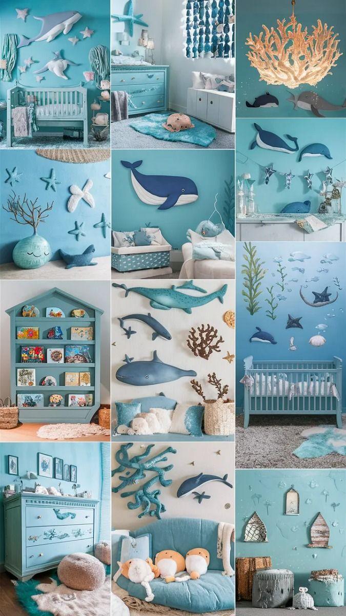 Underwater Wonderland:⁢ Dive ⁤into​ a ​vibrant‌ nursery⁤ filled with sea ‍creatures