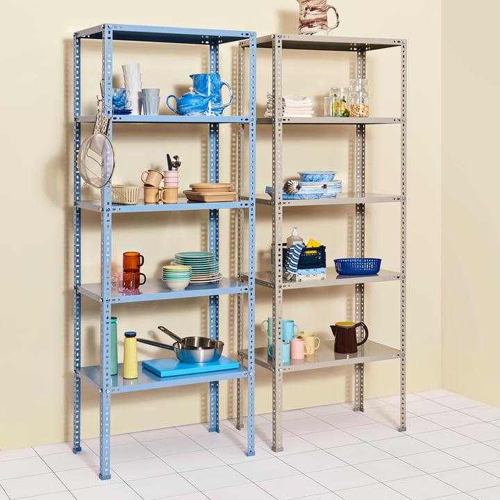 Install stylish blue‍ shelving for‍ functional flair in your ⁤space