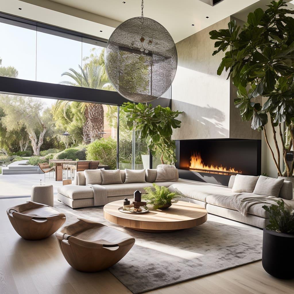 Sustainable materials take center ⁣stage in modern living room designs‍ for a greener future