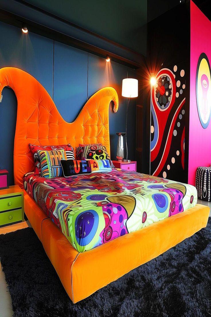 Artistic Bedroom: Showcase ⁤creativity​ with bold artwork and unique designs