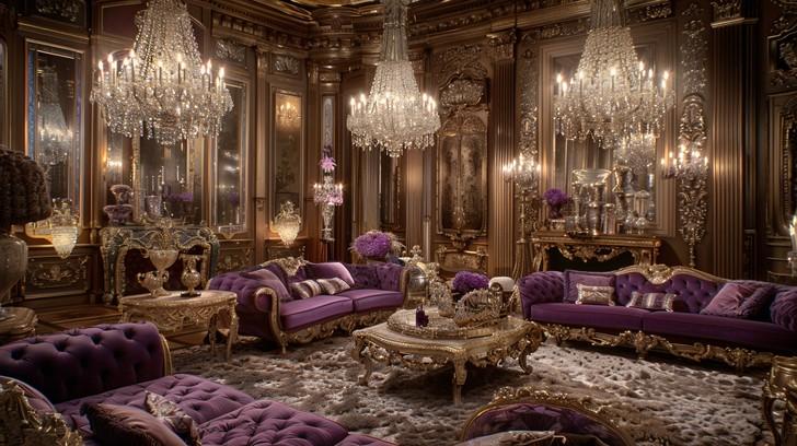 Luxury ⁢Lounge Living Room: Plush furnishings and exquisite finishes define opulence