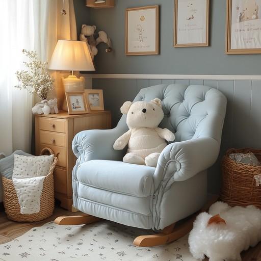 Teddy bear⁣ corner for cuddly companions in your Nursery Nook