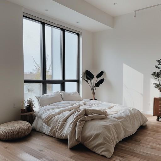 Opt for⁣ large windows to flood your minimalist bedroom with light