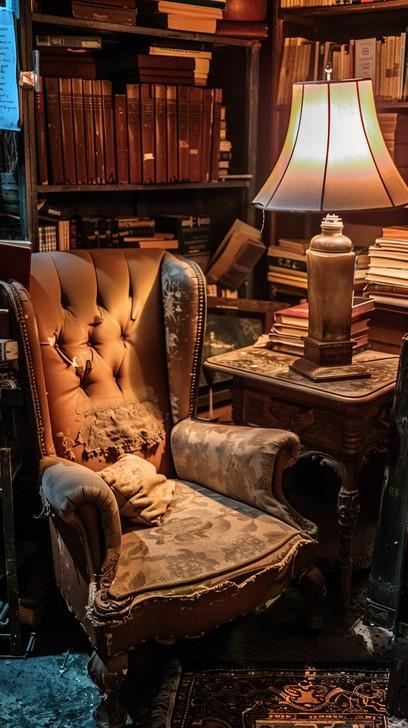 Create a reading nook with a cozy chair ⁤and vintage⁣ lamp