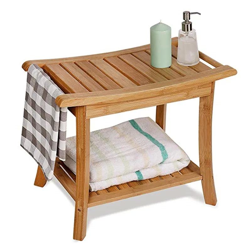 Integrate a wooden bathroom ‍stool for added ‍convenience and charm