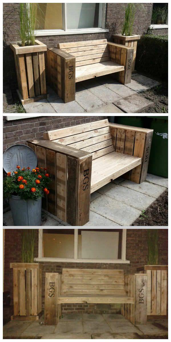 Pallet‌ Garden⁤ Seating: Build ⁢bench seating ⁤combined with planters ‍for⁢ outdoor comfort