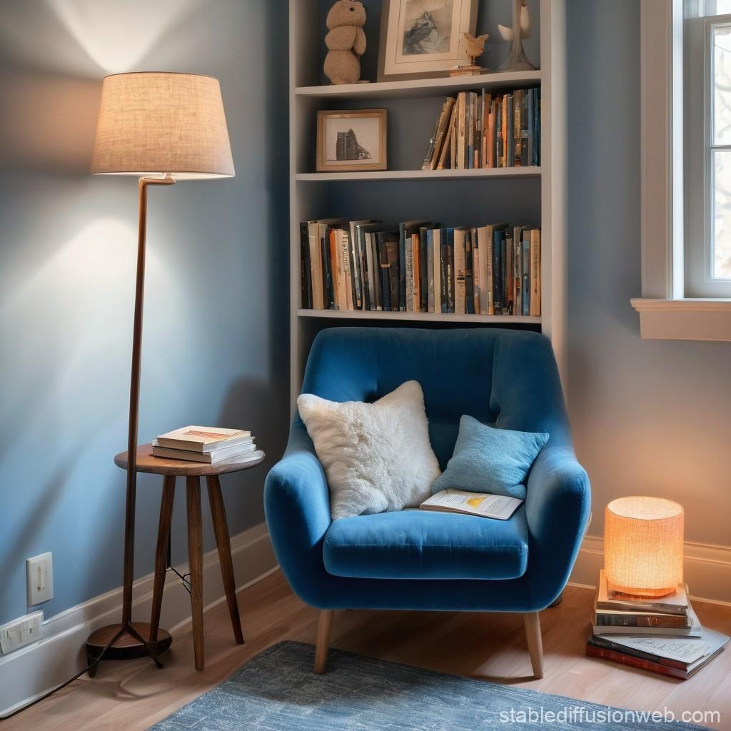 Craft ⁣a ‌cozy ⁤reading nook in‌ your ‍blue living room ⁤corner