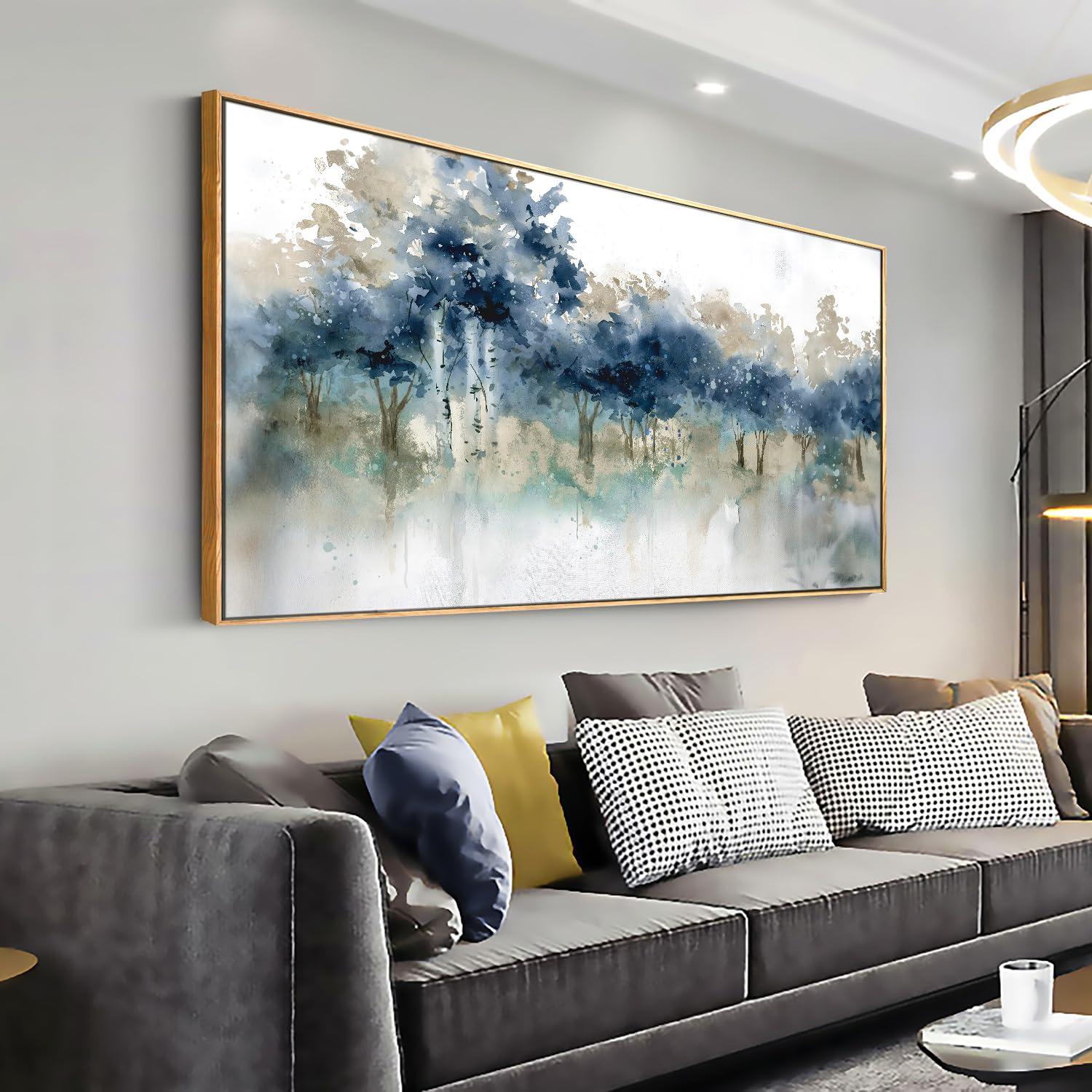 Add oversized artwork to⁢ make ⁣a statement ⁢in your contemporary‌ living room