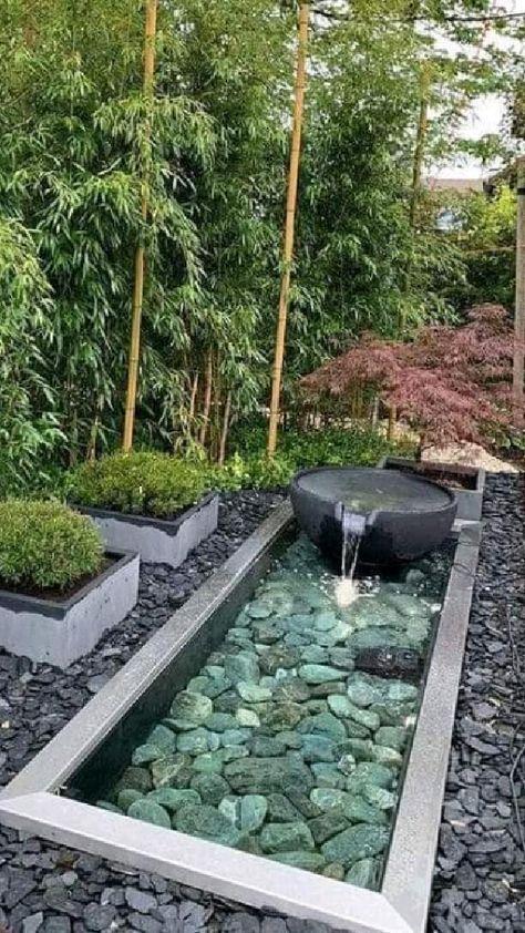 Contemporary water feature to soothe ​in your backyard