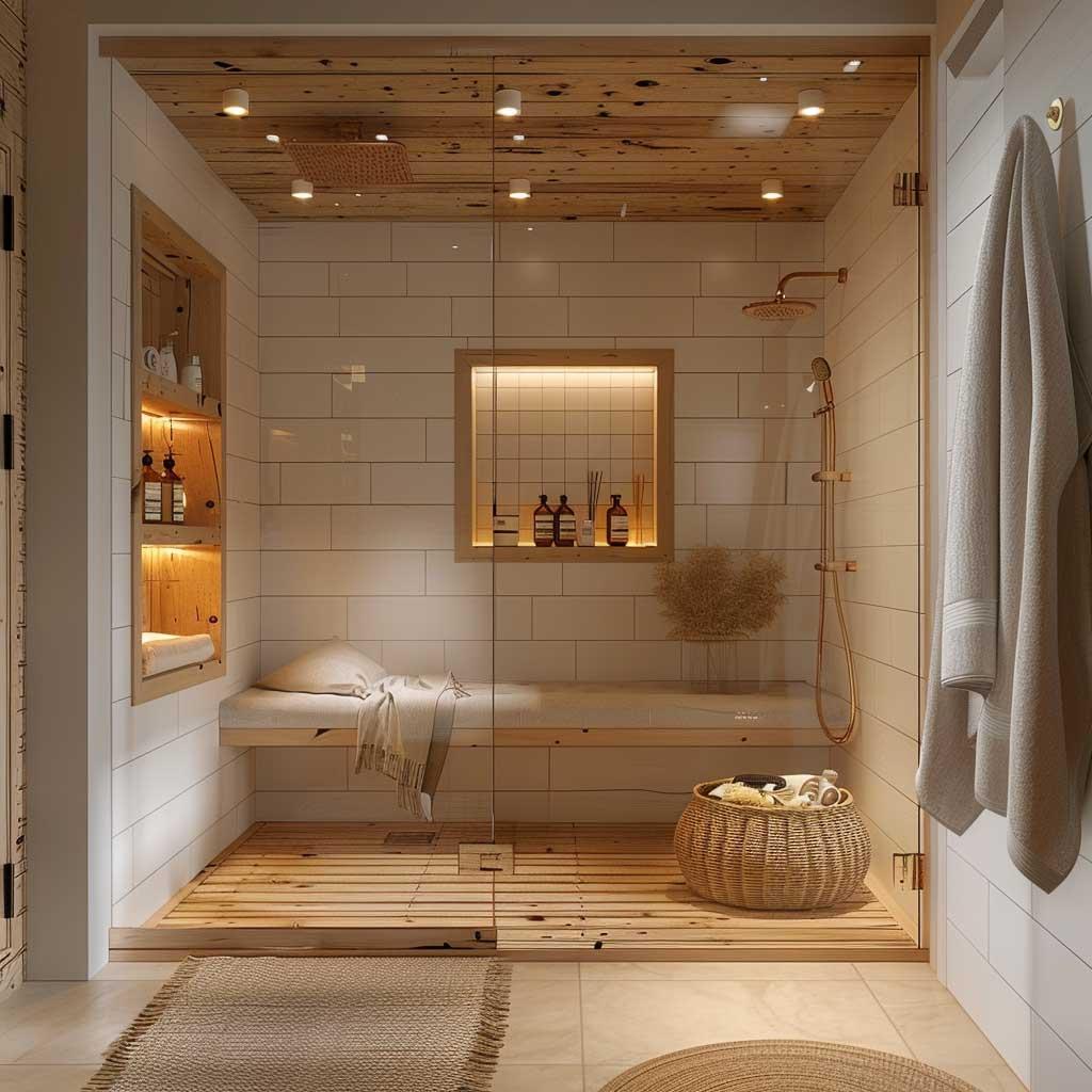 Accent ‌your wooden bathroom with ​soft textiles to‍ balance woods sturdiness